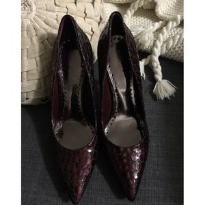 BCBG Blood Red Heels - LikeNew!